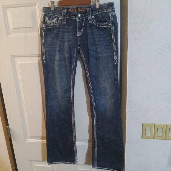 Rock Revival Women's Darcy Easy Boot Embellished Jeans 28 E8358E9L - Picture 4 of 11